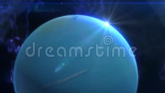天王星在太空中显现视频的预览图