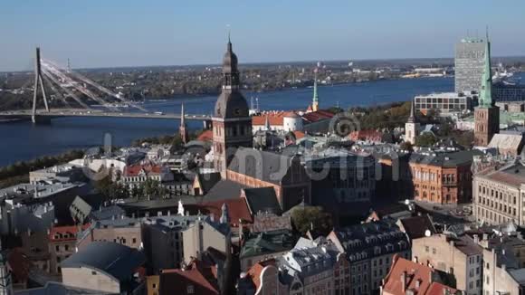 拉脱维亚里加的城市景观视频的预览图