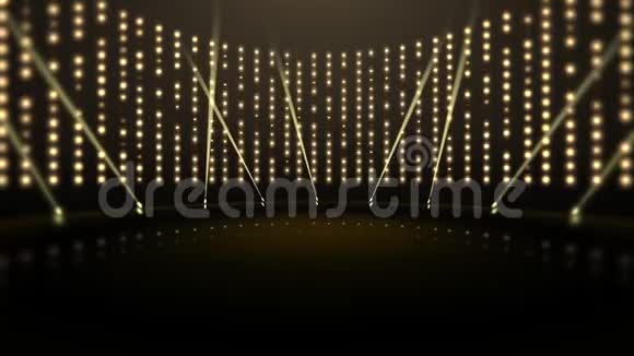 动作金灯和舞台抽象背景视频的预览图