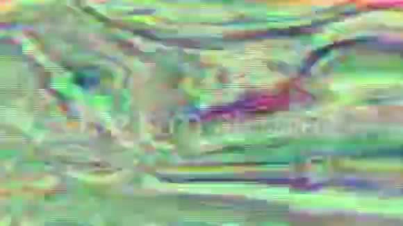 振动误差数据动态科幻90年代背景视频的预览图