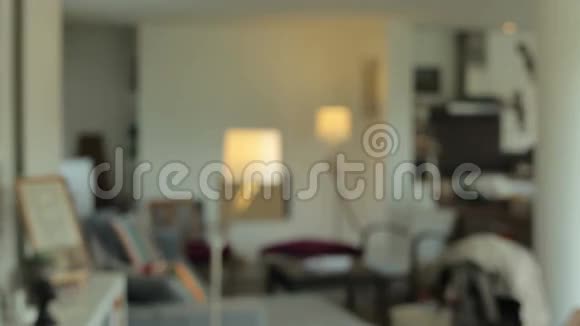 一位年轻女子走进客厅视频的预览图
