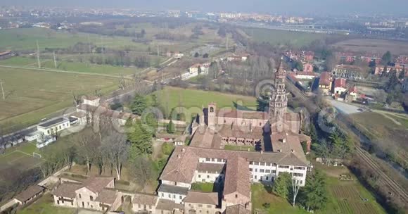 米兰奇拉瓦勒修道院全景意大利视频的预览图