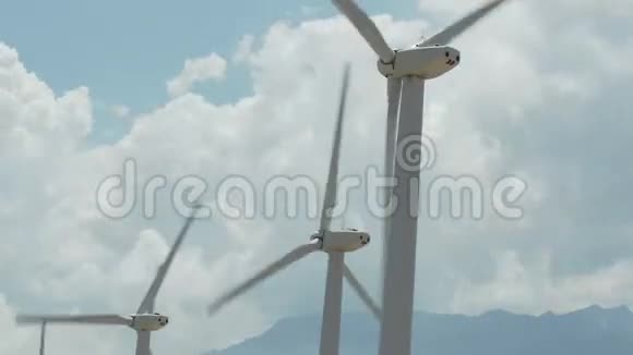 风力涡轮机风车时间推移剪辑2视频的预览图