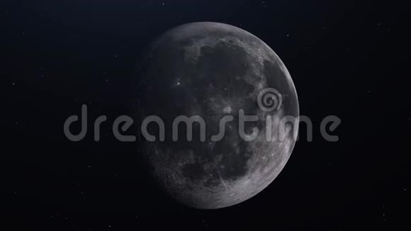 外太空的真实月球高细节纹理3D渲染4公里视频的预览图