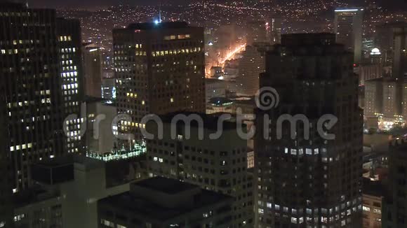 在大城市之上时间流逝旧金山剪辑5视频的预览图