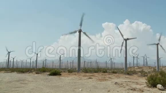 风力涡轮机风车时间推移剪辑6视频的预览图