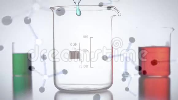 三维分子和化学液体的数字复合材料视频的预览图