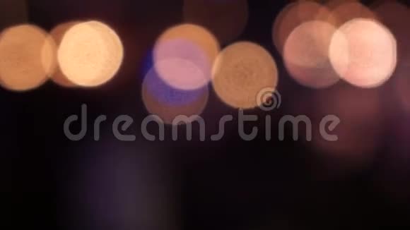 圣诞灯的抽象背景视频的预览图