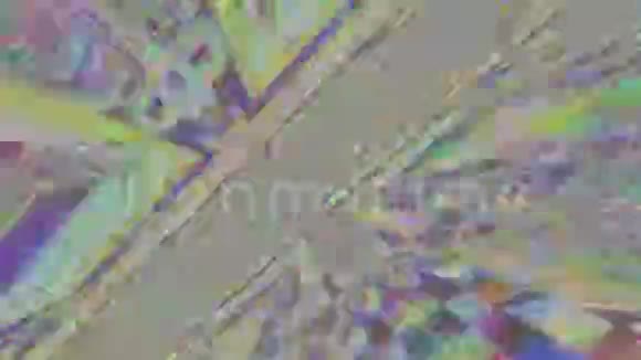 多色霓虹科幻时髦闪耀粒子背景视频的预览图