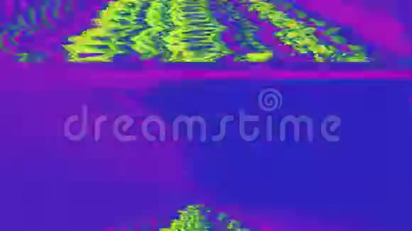 饱和迷幻霓虹闪烁的背景视频的预览图