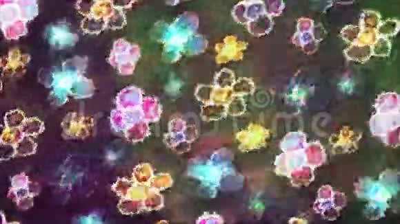 花卉颜料动画视频的预览图