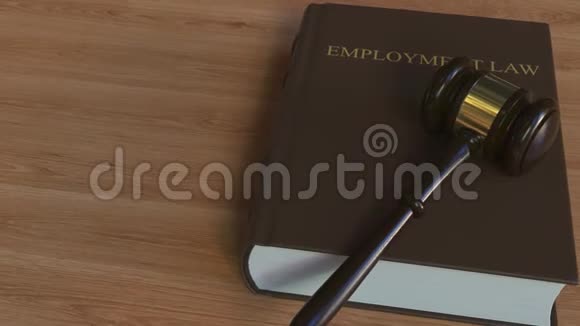 就业法书和判断的木槌概念三维动画视频的预览图