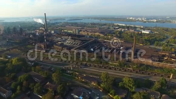 航空测量钢厂视频的预览图