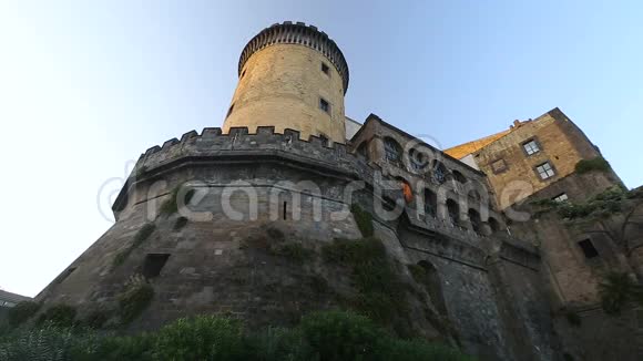 那不勒斯Angioino古堡建筑遗产视频的预览图