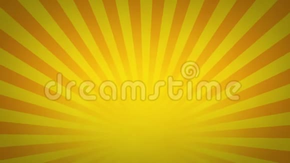 黄橙色旋转太阳爆炸动画循环背景视频的预览图