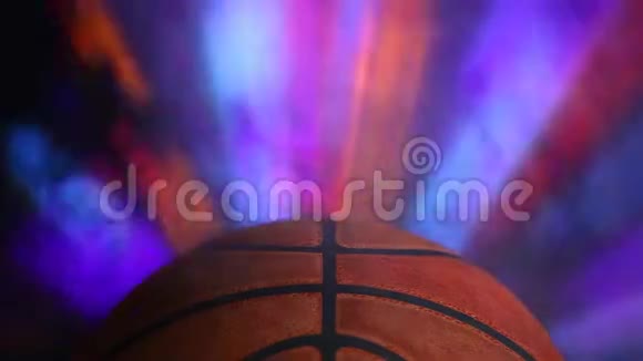 篮球烟雾高清镜头视频的预览图