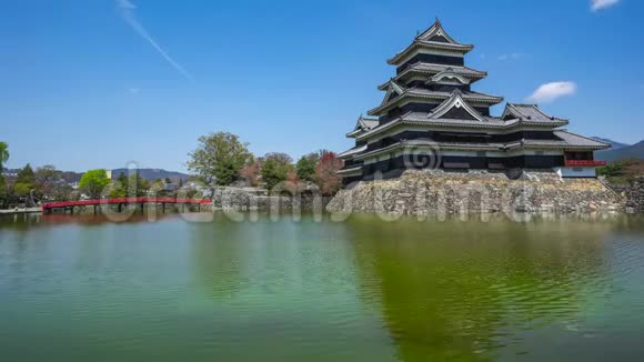 日本长野松本市松本城堡视频的预览图