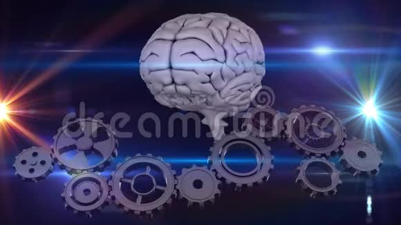 大脑和齿轮视频的预览图