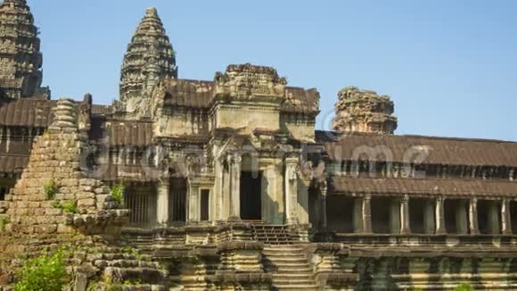 柬埔寨古庙遗址吴哥窟视频的预览图