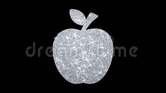苹果图标闪烁环闪烁粒子视频的预览图