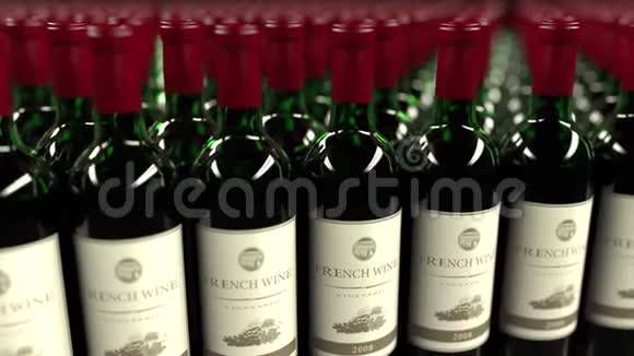 很多瓶法国葡萄酒视频的预览图
