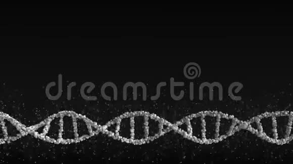 移动灰色DNA分子模型空白空间为自定义内容可循环运动背景视频的预览图