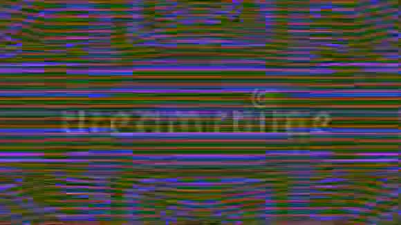 五颜六色的不良跳闸效果光漏彩虹背景可循环的录像视频的预览图