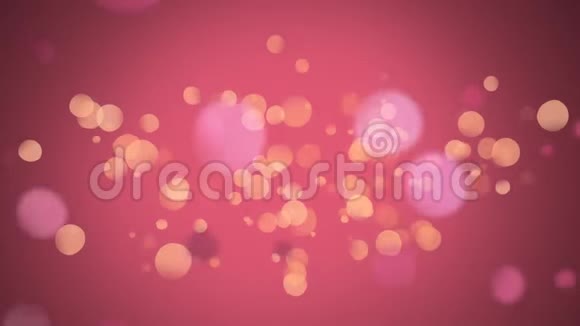 背景充满了粉红色的气泡视频的预览图