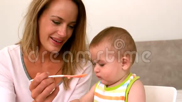 婴儿被母亲喂养视频的预览图