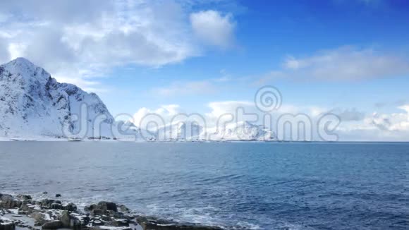 罗浮顿群岛的冬天视频的预览图