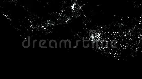 黑色背景4k表面飞行微粒爆炸视频的预览图