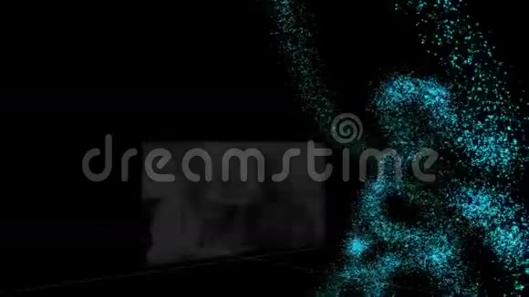 医学视频旁边的发光粒子视频的预览图