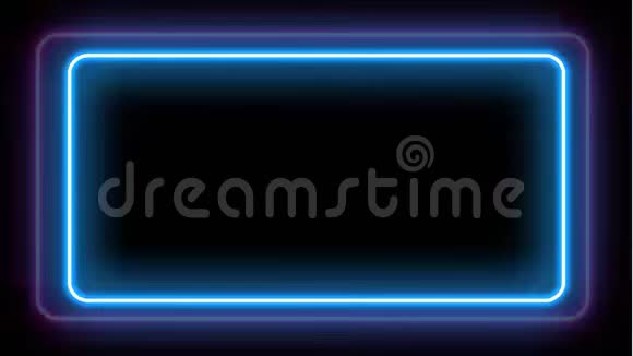 霓虹灯4K帧霓虹闪烁的背景无缝视频紫外线闪烁注意抓取视频的预览图