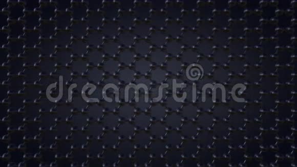 深灰色背景下的六角形原子晶格4K无缝循环小车夹视频的预览图