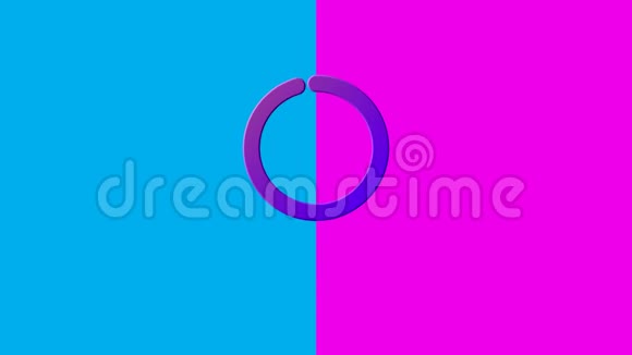 粉色和蓝色背景上的变性文字和符号视频的预览图