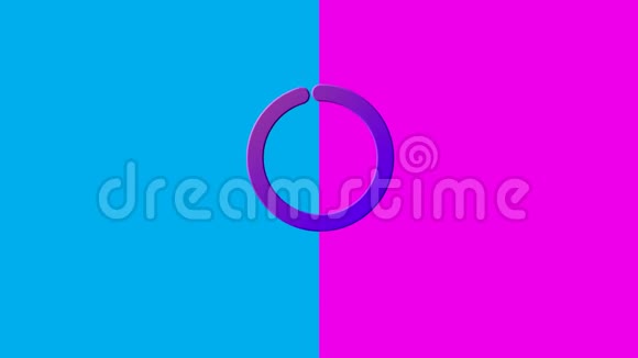 粉色和蓝色背景上的非二进制文字和符号视频的预览图