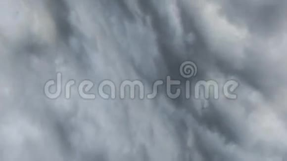 湍流的漩涡带着白色的积云的雷天视频的预览图