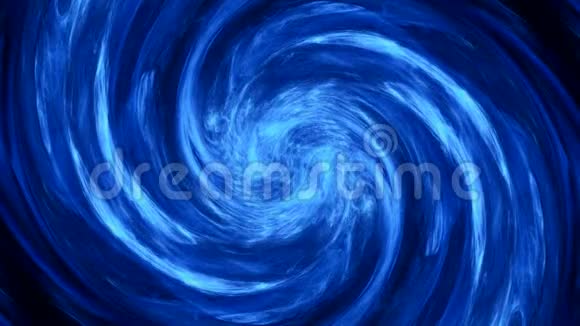 抽象的水旋流闪烁的蓝色蒸汽视频的预览图