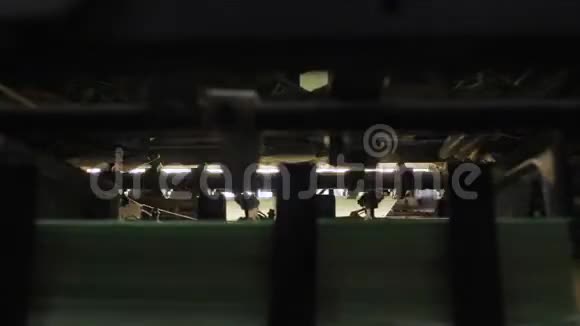 复古风格印刷旧印刷机胶印工艺4K视频的预览图