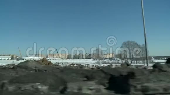施工现场冬季录像视频的预览图