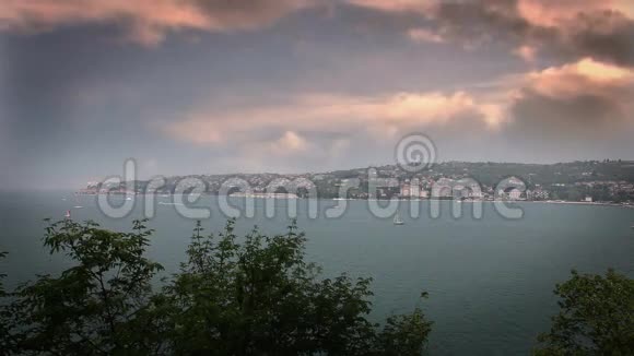 PiranSlovenija云层覆盖太阳视频的预览图