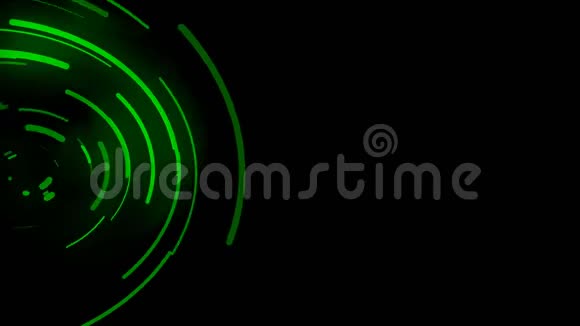 3动画背景绿色曲线的移动曲线分布信号传输溢出图像和上视频的预览图