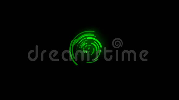 3D动画背景绿色曲线运动曲线分布信号传输视频的预览图