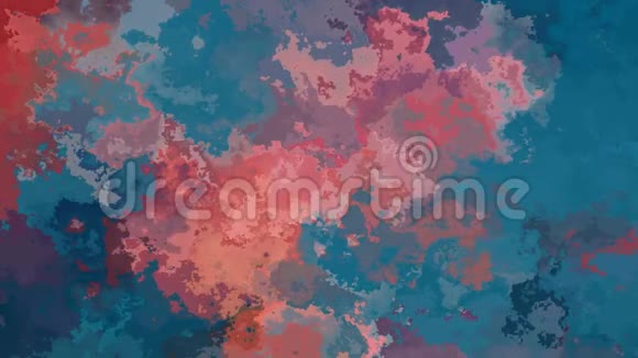 动画彩色彩色彩色彩色彩色彩色蓝色珊瑚粉红色橙色视频的预览图
