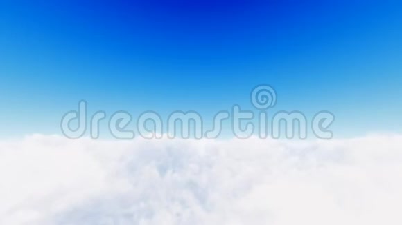 飞越云层和蓝天视频的预览图