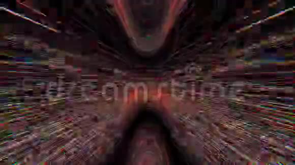 不同颜色的水晶赛博朋克优雅闪烁的背景视频的预览图
