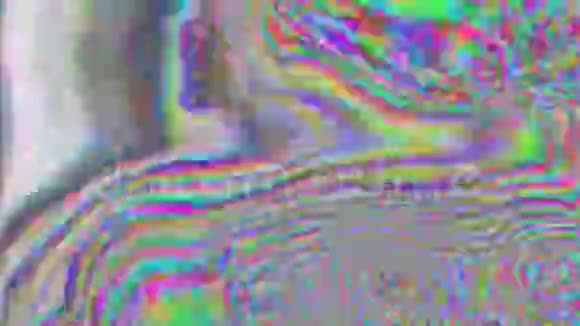 赛博朋克图案水晶反射全息背景视频的预览图