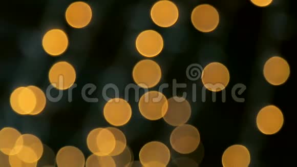 金色模糊bokeh灯光背景视频的预览图