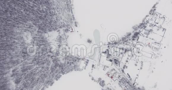 飞过白雪皑皑的湖面视频的预览图
