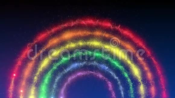 彩虹闪烁4k视频的预览图